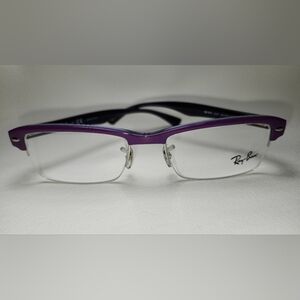 Purple Semi-Rimless Glasses